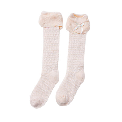 

New Autumn Winter Baby Girl Cute Socks Bowknot Design Cotton Long Socks Party Infant Children Soft Crib Leg Warmer