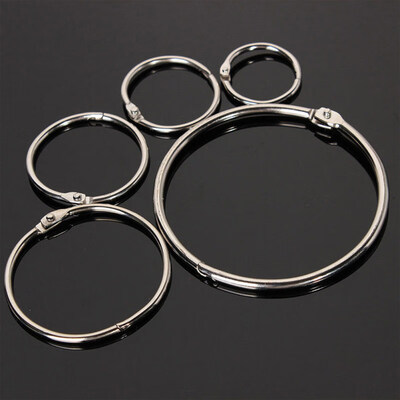 

10 Pcs Metal Hinged Rings Book Binder Photo Album Split Scrapbook Key Ring Craft