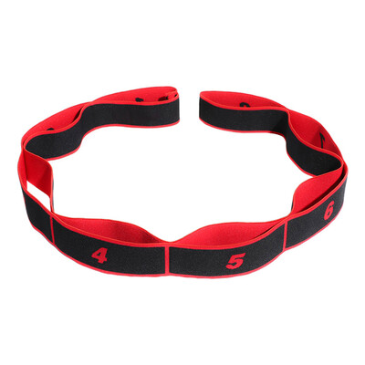 

2019 Latin Dance Stretch Strap With 8 Loops Elastic Nylon Latex Band Stretching Tool