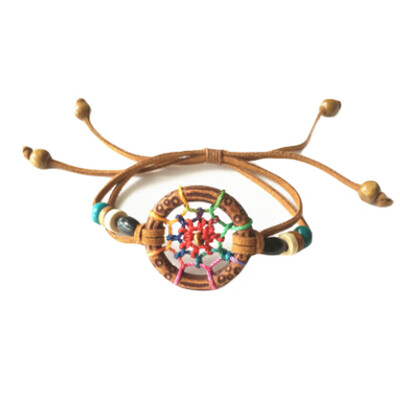 

Fashion Jewelry Dream Catcher Bracelet Leaf Charm