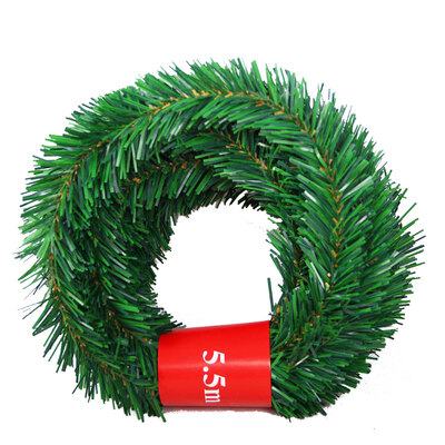 

55m Pine Christmas Garland Decorative Green Christmas Garland Artificial Xmas Tree Rattan Banner Decoration