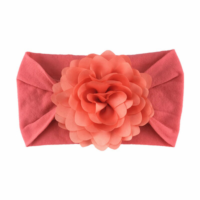 

Soft Cotton Knit Baby Heaband Cute Flower Elastic Haarband Baby Cute Girls Big Floral Design Headband Headwear Apparel Photograp