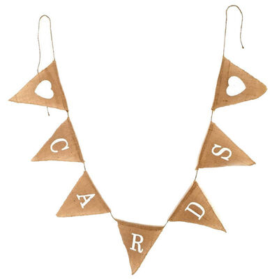 

Fabric Banners Imitated Burlap Pennant Banner Flag Bunting Hanging Decoration For Party Decoration