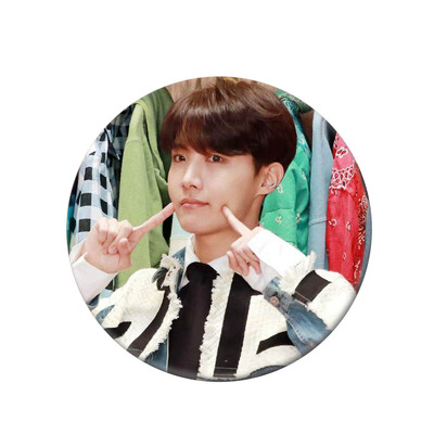 

KPOP BTS Bangtan Boys New Album Round Tinplate Badge Cute Cartoon Brooch Bag Pendant Boys Girls Accessories Hot Gift for Fans