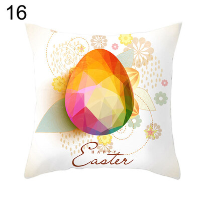 

Easter Rabbit Egg Candy Throw Pillow Case Home Car Decor Sofa Bed Cushion Cover