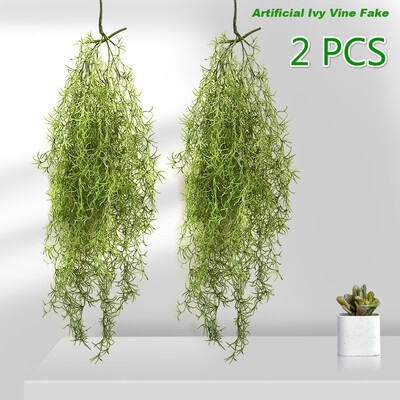 

2PCS Plant Air Grass Rattan Bunch Decoration Plastic Green Plant