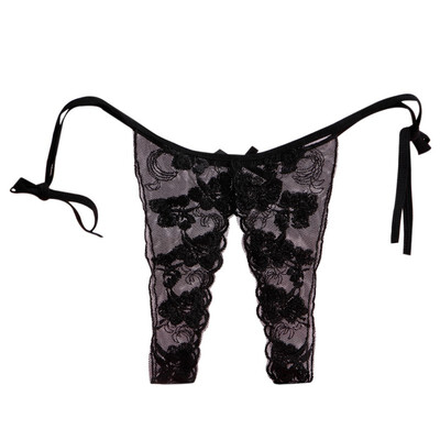 

Sexy Panties For Women Embroidery Lace Transparent Sexy Hollow Out Thongs Erotic Lingerie Sexy Underwear Low Rise Femme