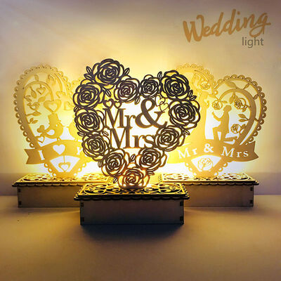 

DIY Heart Shape LED Night Lighting Lights Decoration Wedding Valentines Day Decoration Marriage Party Engagement Decoration