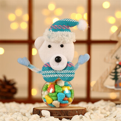 

Tailored Cute Christmas Candy Storage Can Decorate Home Gift Cookies Food Storage Jar