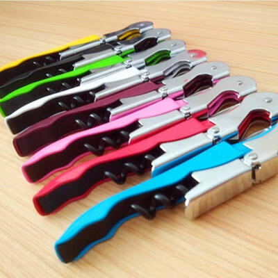 

New Portable Wine Opener Corks Crew Bottle Wine Accessory Muutifuntional Opener Stainless Steel Handle 6 Colors