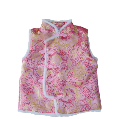 

New Autumn&Winter Kids Vest Waistcoats Cotton Boys Girls Vests Chinese Style Children Waistcoats Kids Sleeveless Outerwear