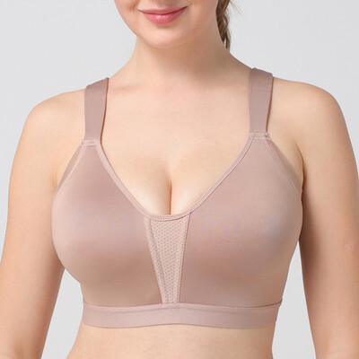 

Womens High Impact No-bounce Full Coverage Wire Free Sports Bra  M L Xl 2xl