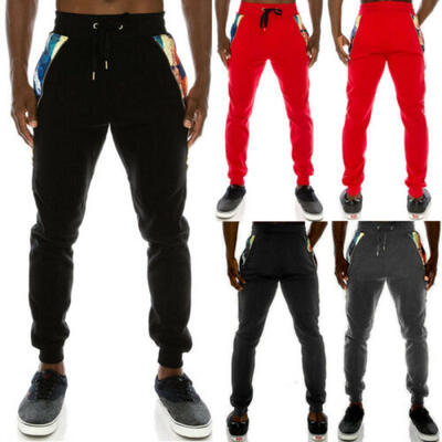 

Mens Sport Gym Slim Fit Pants Tracksuit Bottoms Joggers Long Trousers Sweatpants