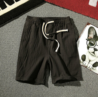 

Gobestart Summer Mens Fashion Comfortable Thin Feet Slim 7 Pants Casual Cotton Shorts