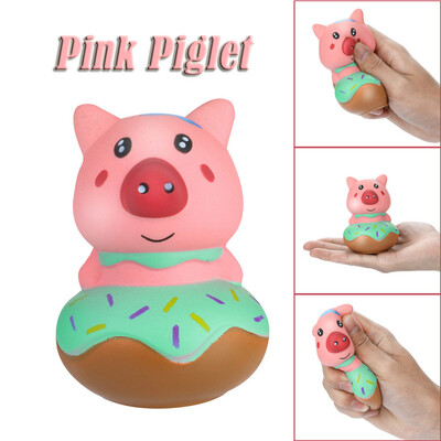 

YIWULASqueeze Stress Reliever Cute Pink Piglet Cream Scented Slow Rising Toys Gifts