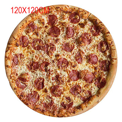 

Toponeto Comfort Food Creations Pizza Wrap Blanket Perfectly Round Hamburger Throw