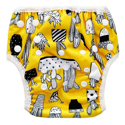 

Washable Baby Cloth Diaper Cover Waterproof Cartoon Baby Diapers Reusable Cloth Nappy Suit Adjustable