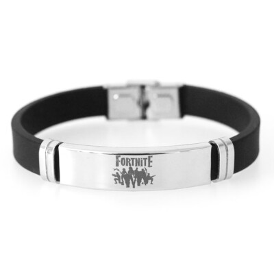 

Fortnite Game Bracelet Men Women Stainless Steel Adjustable Silicone Bracelets