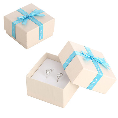 

〖Follure〗Ribbon Bow Ring Earrings Jewelry Box Carton Storage Box