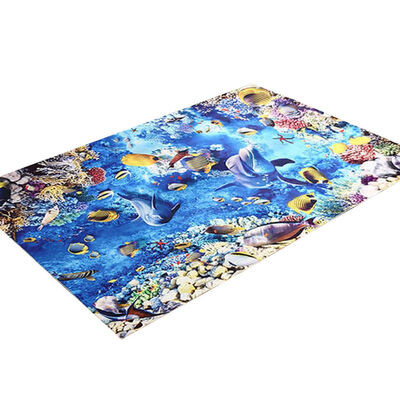 

3D Coral Dolphin Printed Indoor Door Mat Foot Pad Bathroom Anti Slip Rugs Toilet Non-slip Carpets for Kitchen Hallway