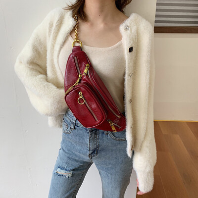 

Tailored Womens Fashion Sport Waist Waterproof Bag Shoulder Bag Double Zipper Bag