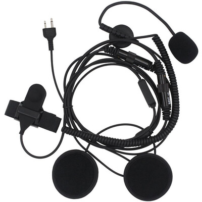 

Half Face Motorcycle Bike Helmet Earpiece Headset Mic Replacement for Icom Radios IC-4088E IC-4088SR IC-40GX