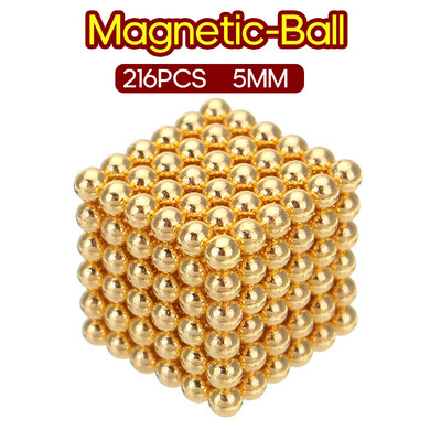 

216PCS Magnetic-Ball 5mm Building Toy Simple Design Office Adults Stress Relief Toys
