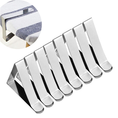 

Gobestart Stainless Steel Tablecloth Clamp Table Cover Clips Tablecloth Fixed Clips 8Pcs