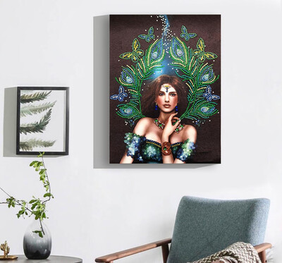 

Toponeto DIY Full Diamond Cartoon Painting Special Diamond Shaped Rhinestone Embroidery