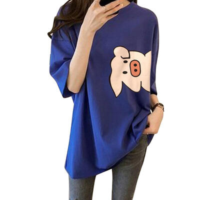 

Fashion Women T-Shirts Cartoon Print Short Sleeve Summer Korean Loose Tops