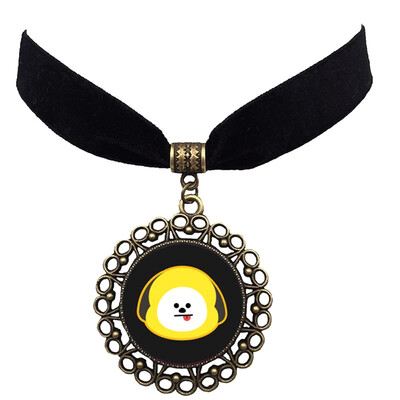 

BTS Bangtan Boys Fashion Sexy Vintage Black Necklace Kpop Pendant Choker Necklace