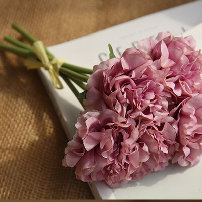 

Silk Hydrangea Flower Artificial Peony Household Table Decoration Festive Party Supplies