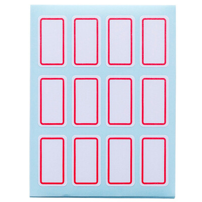 

Tag Label Paper Sticker Self-Adhesive Hand-Written Label White Blank Shipping Label Writable Name Mark