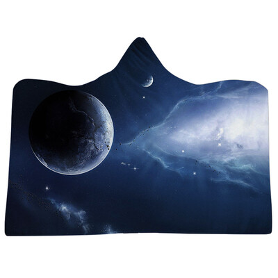 

Toponeto Cosmic Planet Series Plush Hooded Blanket Lichens Hooded Blanket 150x200cm