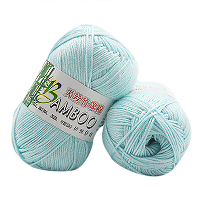 

Gobestart New 100 Bamboo Cotton Warm Soft Natural Knitting Crochet Knitwear Wool Yarn 50g