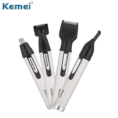 

Kemei 4 in 1 Men Electric Nose Ear Hair Trimmer clipper Rechargeable beard Eyebrow Shaver razor face hair removal eye trimmer