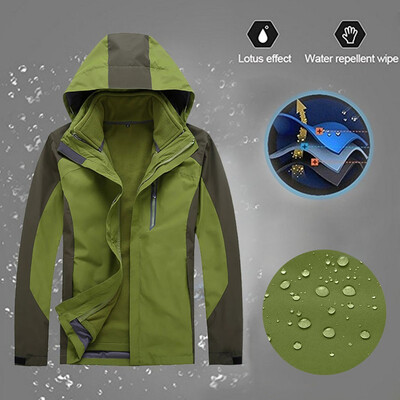 

Toponeto Men Winter Hooded Softshell Windproof Waterproof Soft Coat Shell Jacket