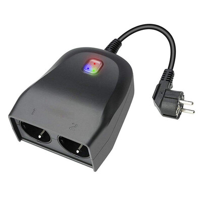 

Outdoor Smart Plug Outdoor Wi-Fi socket with 2 outlets with Alexa&Google Home wireless with remote control smartphone