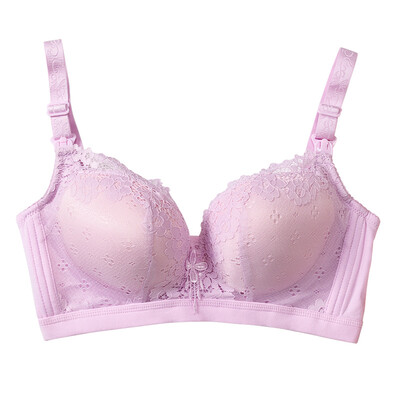 

Nursing Maternity bra for Pregnant Wire Free Sexy lace Women Breastfeeding Bra Front opening sleep bra for pregnant Care Bra