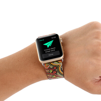 

〖Follure〗Premium Leather Replacement Strap for Apple Smart Watch 42mm