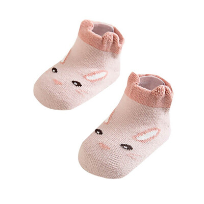 

0-18 Months Cotton Children Socks Baby Cartoon Rubber Anti Slip Floor Infant Socks