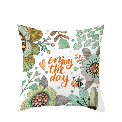 

〖Follure〗Easter Rabbit Print Pillow Case Polyester Sofa Car Cushion Cover Home Decor