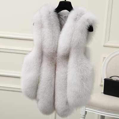 

Tailored Plus Size Womens Slim Vest Gilet Outwear Warm Faux Fur Waistcoat Coat Vest