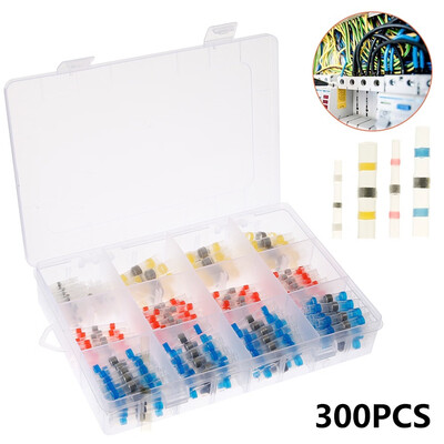 

300pcs Solder Seal Wire ConnectorsHeat Shrink Solder Butt Connectors - Solder