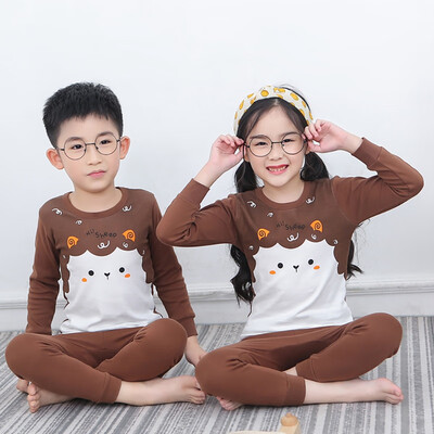 

Autumn Toddler Pajamas Baby Girls Boys Cartoon Print Sleepwear Set Long Sleeve Blouse TopsPants Pajamas