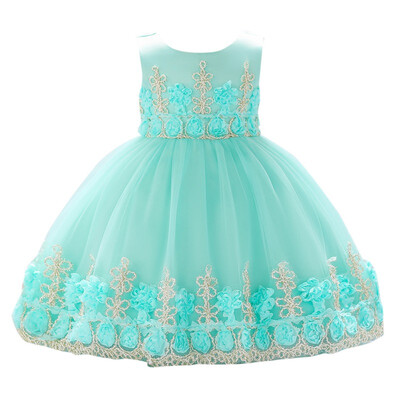 

Baby Girls Party Dress 2019 Elegant Girl Evening Dress For Wedding Birthday Kids Dresses For 0-2T