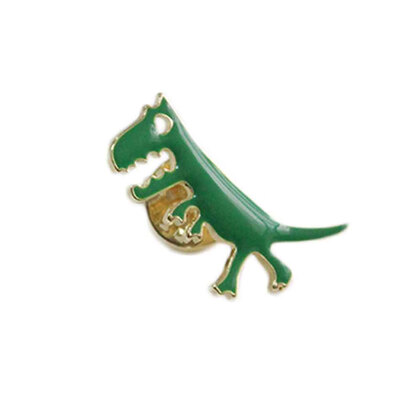 

Casual Lovely Dinosaur Children Cartoon Charm Alloy Glaze Brooch Badge Green Hot Gift for Corsage Jewelry