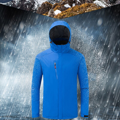 

Toponeto Men Winter Hooded Softshell Windproof Waterproof Soft Coat Shell Jacket