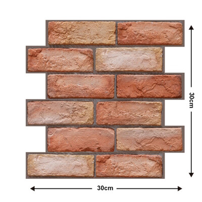 

Brown Square Mosaic Self-Adhesive Waterproof TV Background Cafes Home Bedroom Tile Sticker Wall Decals