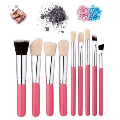 

9PcsSet Makeup Brushes Set Professional Wood Handle Foundation Powder Cosmetic Brush Pincel Maquiagem Pincel Kit